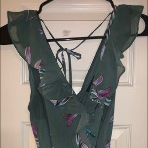 Rachel Roy Green Printed Dress